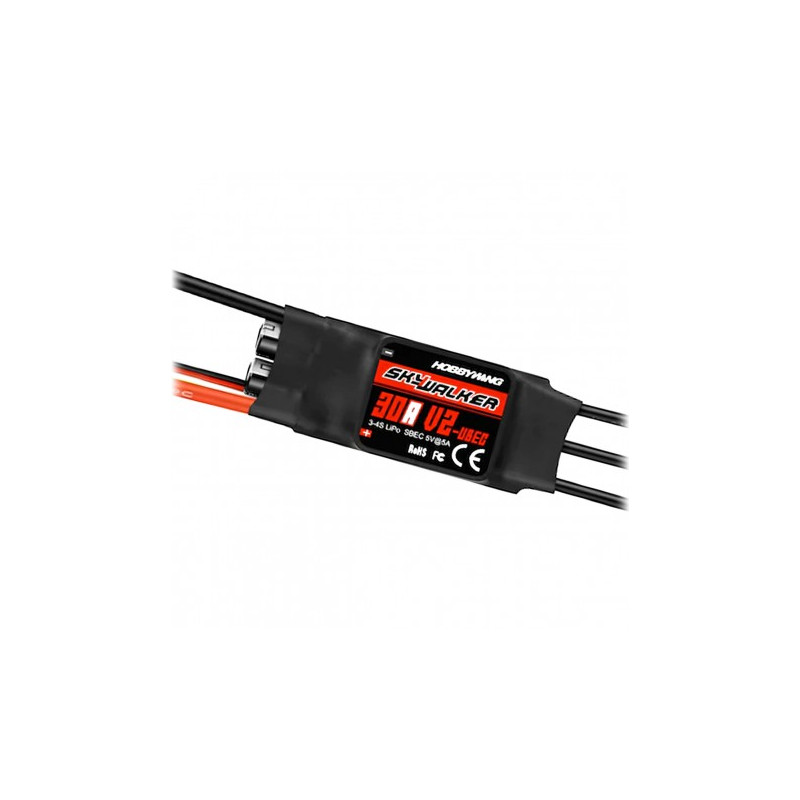 Controlador sin escobillas 2-4S 30A SKYWALKER V2 HOBBYWING