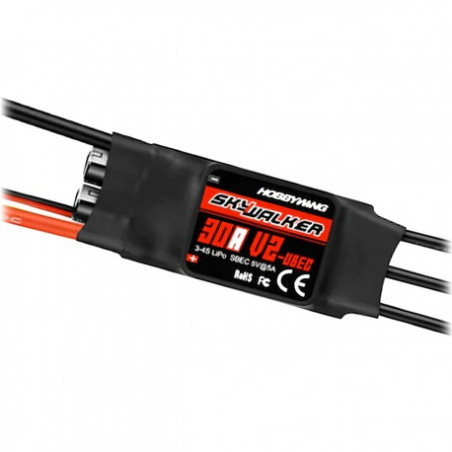 Controlador sin escobillas 2-4S 30A SKYWALKER V2 HOBBYWING
