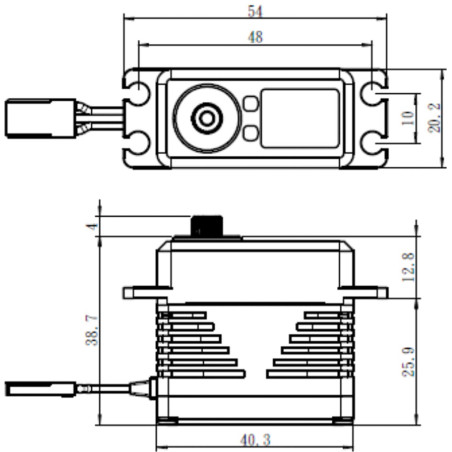 Savox SW-2293SG Servo digital estándar impermeable sin escobillas (75kg / 0,11seg. 12.6V)
