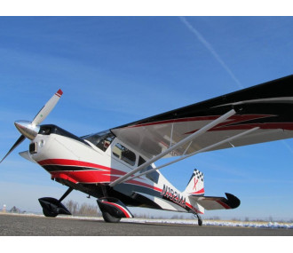 Aereo Decathlon RC bianco e rosso da 107" (2,70 m) - Modello pilota-RC - Ideale per acrobazie e modellismo avanzato