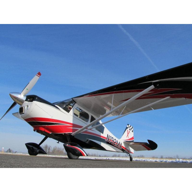 Aereo Decathlon RC bianco e rosso da 107" (2,70 m) - Modello pilota-RC - Ideale per acrobazie e modellismo avanzato