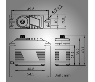 Blue Bird servo BLS-3708 43.2Kg 0.07s 76.5g - FLASH RC 2