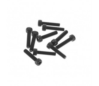 Ersatzteile RC-Cars - AXIAL AX31398 M2.6x12mm Cap Head Screw Black (10) - FLASH RC