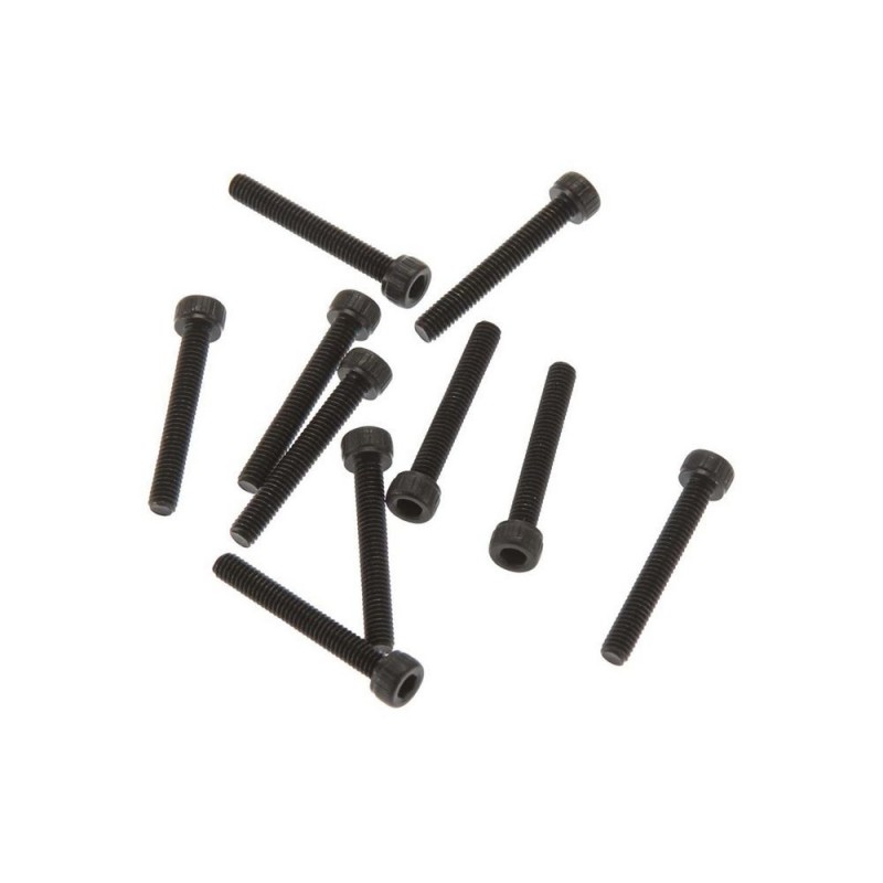 RC Car Parts - AXIAL AX31399 Tornillo cabeza cilíndrica M2.6x18mm Negro (10) - FLASH RC
