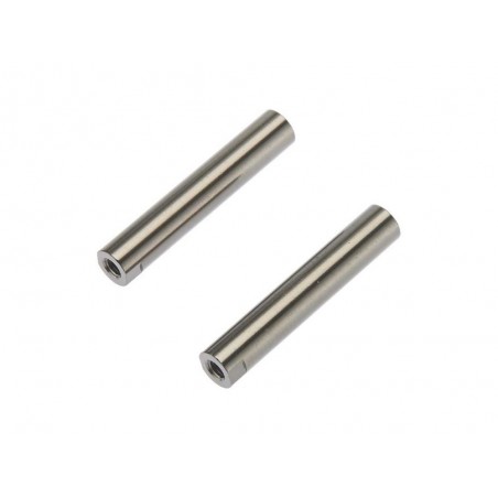 AXIAL AX30517 Threaded Aluminum Pipe 6x33mm Grey (2) - FLASH RC