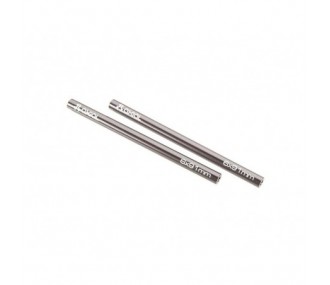 RC Car Parts - AXIAL AX30524 Threaded Aluminum Pipe 6x91mm Grey (2) - FLASH RC
