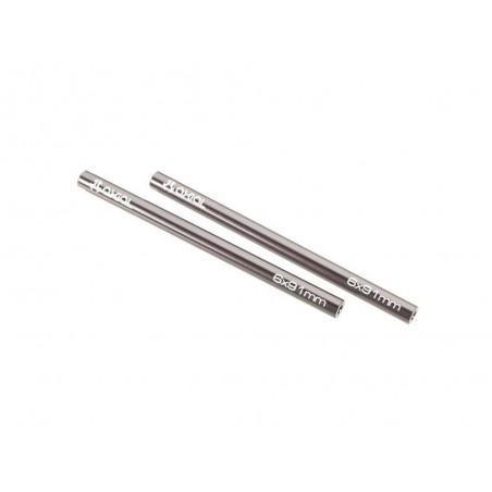 AXIAL AX30524 Threaded Aluminum Pipe 6x91mm Grey (2) - FLASH RC