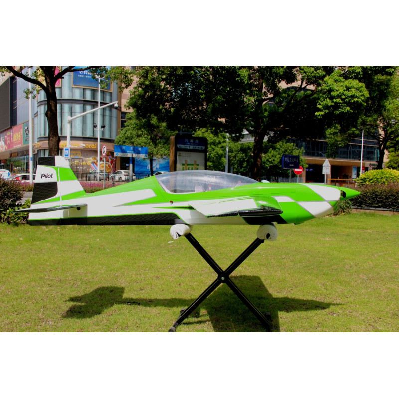 Avion Voltige Pilot RC EXTRA NG  78" - (envergure 1,97m) - Vert Blanc Noir - FLASH RC