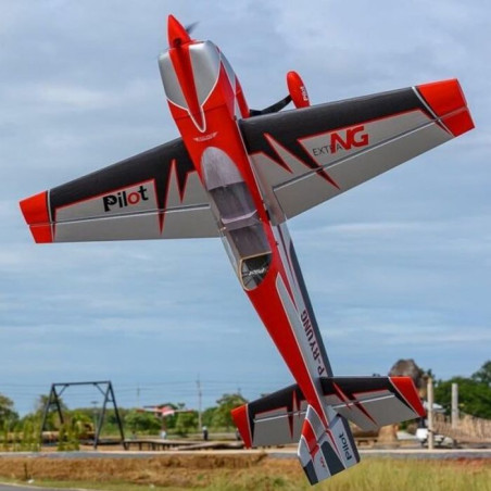 Avion Voltige Pilot RC EXTRA NG  78" - (envergure 1,97m) - Rouge Carbone - FLASH RC