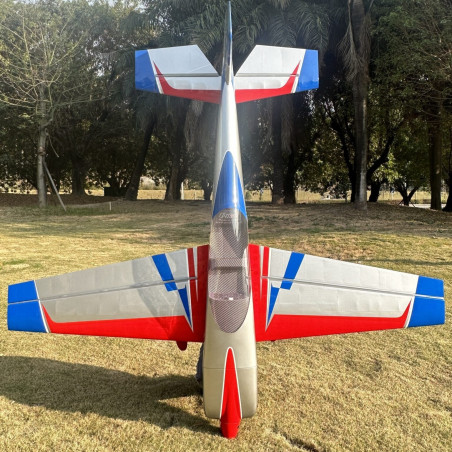 Avion Voltige Pilot RC EXTRA NG  78" - (envergure 1,97m) - Rouge Bleu Argent - FLASH RC