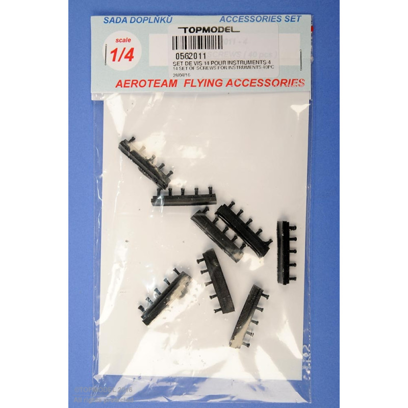 SET DE VIS 1:4 POUR INSTRUMENTS (40 PCS) - FLASH RC