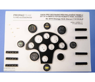 Kit construction planche de bord Discus 2 Ventus 1:4 - FLASH RC 2