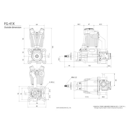 Saito FG-41 X motor
