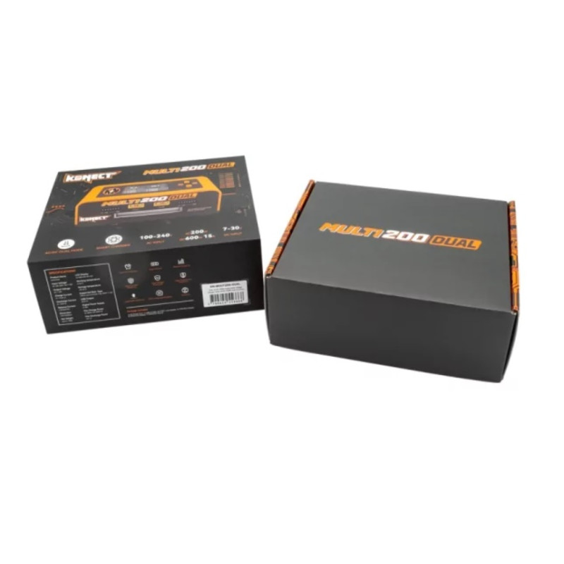 Cargador DUAL AC/DC 200W Multi-Funciones carga/carga equilibrador