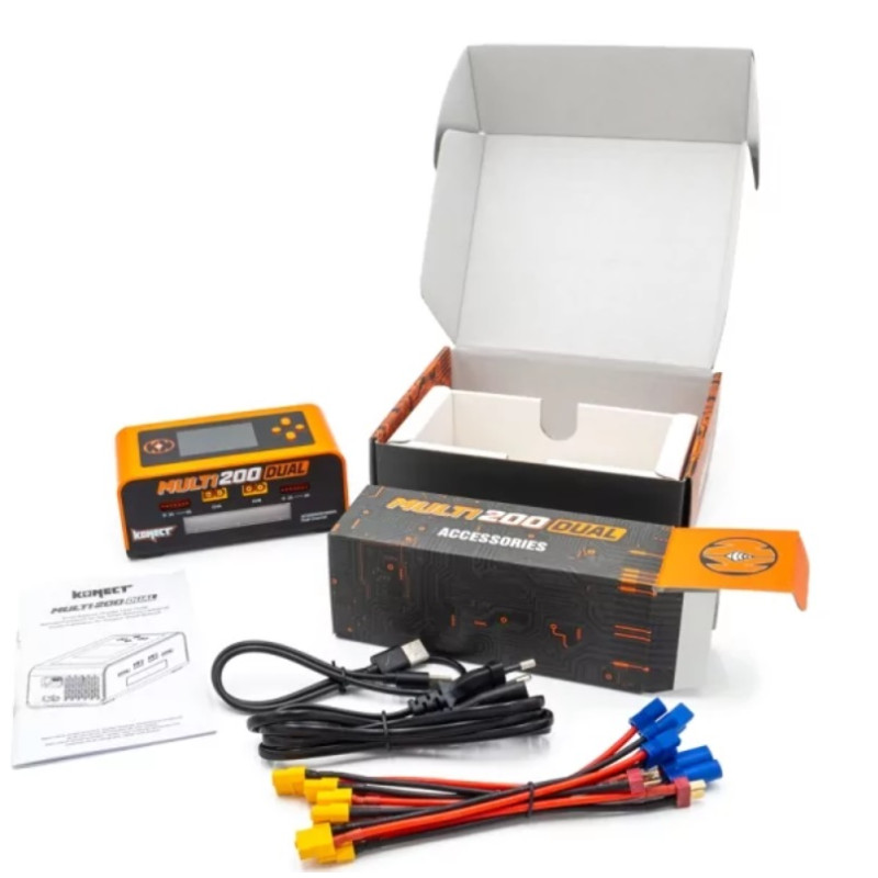 DUAL AC/DC-Ladegerät 200W Multi-Funktions-Lade-/Ladegerät Balancer