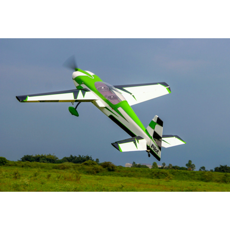 Aerobatic Plane EXTRA NG 90" - (wingspan 2,29m) - Green, White, Black