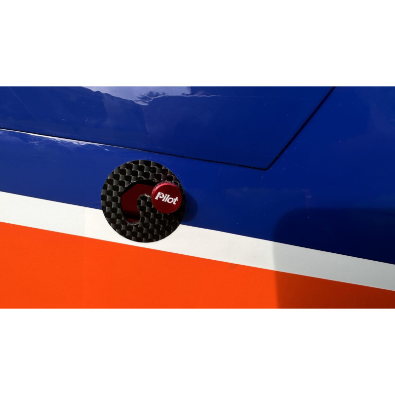Acrobatico - Extra 330 SX - Pilota RC - (apertura alare 2,29 m) Blu, Bianco, Rosso