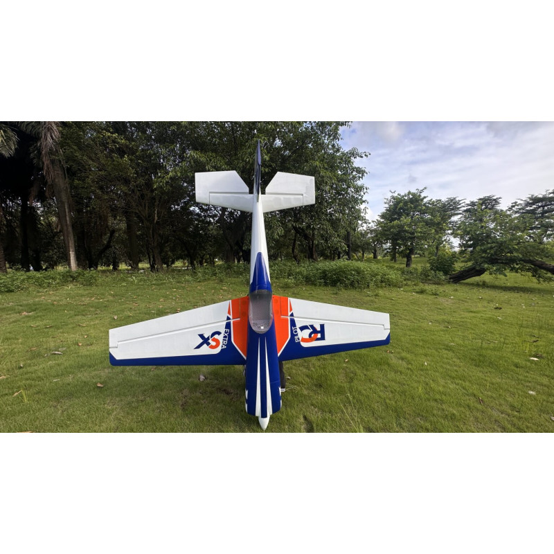 Kunstflugzeug - Extra 330 SX - RC Pilot - (Spannweite 2,29m) Blau, Weiß, Rot