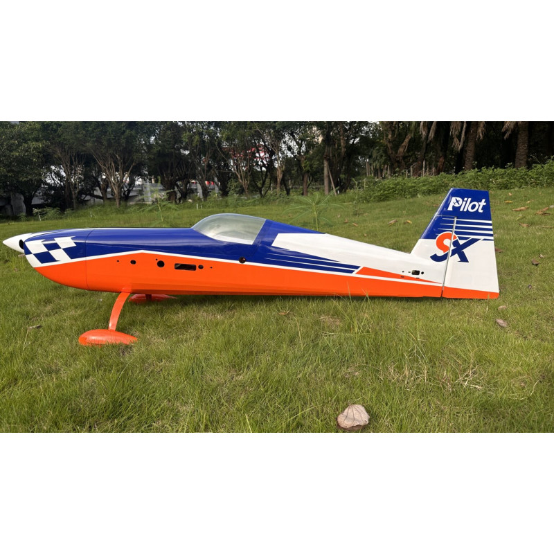 Acrobático - Extra 330 SX - Piloto RC - (envergadura 2,29m) Azul, Blanco, Rojo