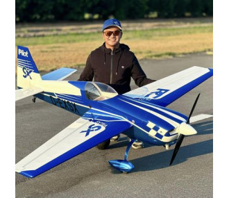 Aerobatic Plane - Extra 330 SX - Pilot RC - (wingspan 2,29m) Blue, White, Black 2