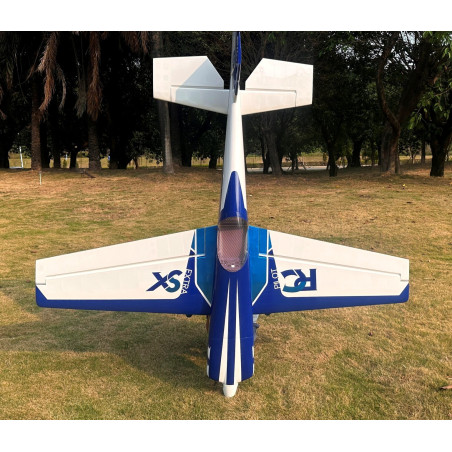 Kunstflugzeug - Extra 330 SX - RC-Pilot - (Spannweite 2,29m) Blau, Weiß, Schwarz