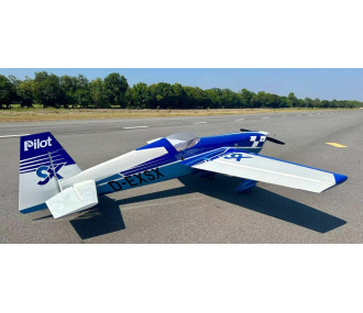 Kunstflugzeug - Extra 330 SX - RC-Pilot - (Spannweite 2,29m) Blau, Weiß, Schwarz