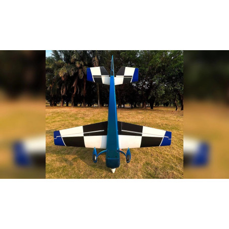 Acrobatico - Extra 330 SX - Pilota RC - (apertura alare 2,29 m) Blu, Bianco, Nero
