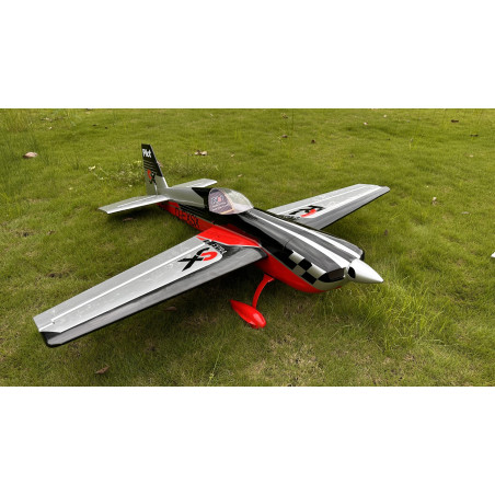 Kunstflugzeug - Extra 330 SX - RC-Pilot - (Spannweite 2,29m) Schwarz, Grau, Rot