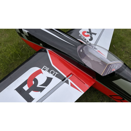 Kunstflugzeug - Extra 330 SX - RC-Pilot - (Spannweite 2,29m) Schwarz, Grau, Rot