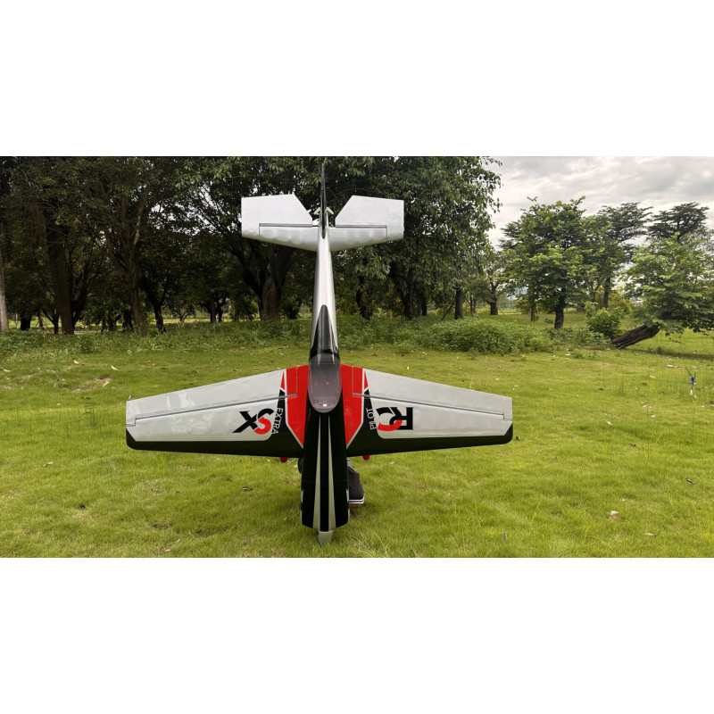 Avion Voltige Pilot RC - Extra 330 SX (envergure 2,29m) Noir, Gris, Rouge - FLASH RC
