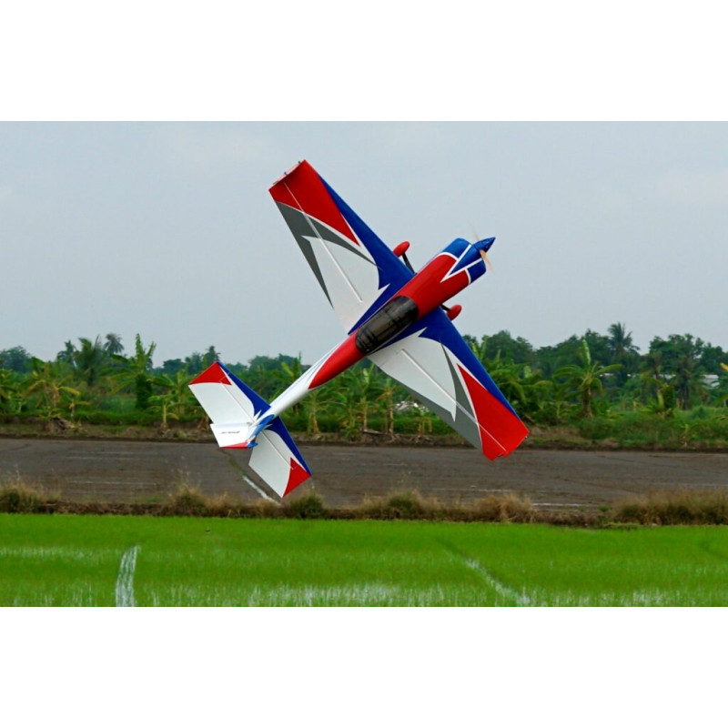 Acrobatico - Pilota RC - Slick 74 - (circa 1,88 m) - Blu, bianco, rosso