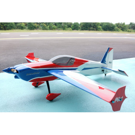 Aerobatic Plane - Pilot RC - Slick 74 - (approx 1.88m) - Blue, White, Red