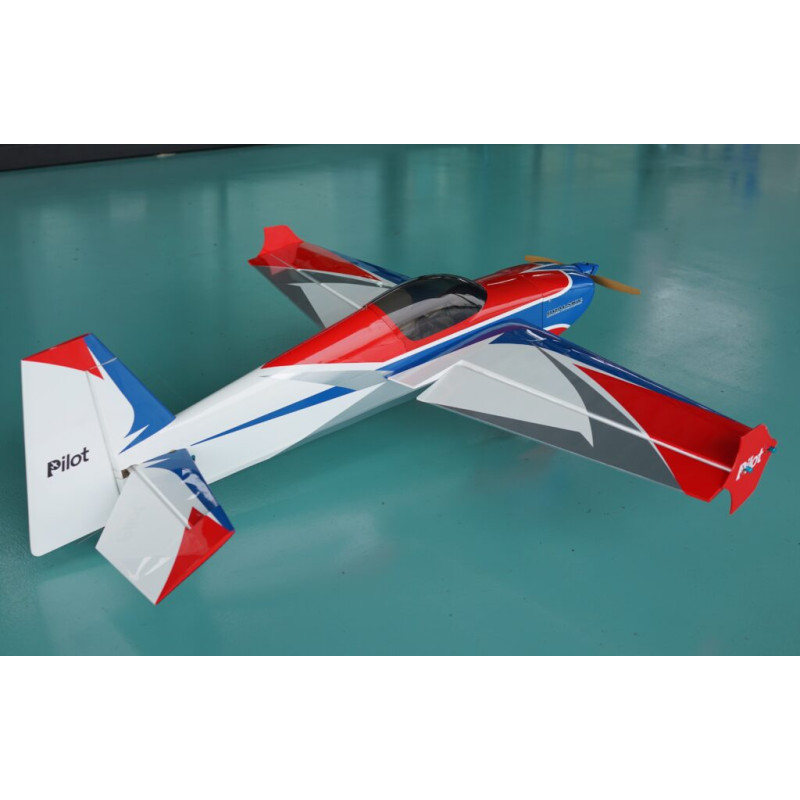 Acrobático - Piloto RC - Slick 74 - (aprox 1.88m) - Azul, Blanco, Rojo