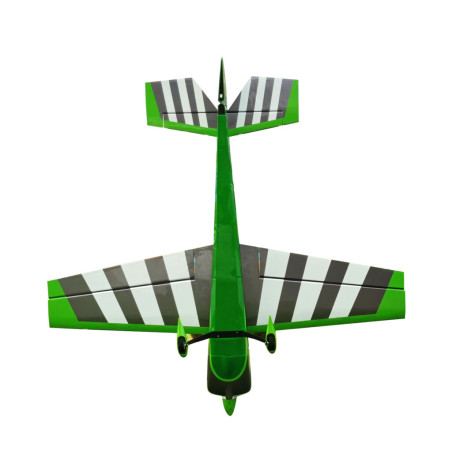Avión acrobático - Piloto RC - Slick 74 - (aprox 1.88m) - Verde, Gris, Rojo