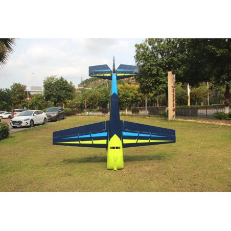 Avion Voltige - Pilot RC - Slick 84 - (env 2.13 m) - Vert, Bleu, Noir - FLASH RC
