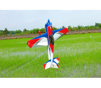 Aerobatic Plane - Pilot RC - Slick 84 - (approx 2.13 m) - White, Blue, Red - FLASH RC