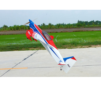 Kunstflugzeuge - Pilot RC - Slick 84 - (ca. 2.13 m) - Weiß, Blau, Rot - FLASH RC 2