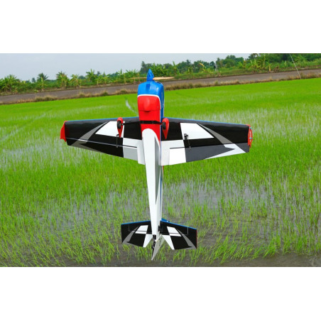 Avión acrobático - Piloto RC - Slick 84 - (aprox 2,13 m) - Blanco, Azul, Rojo - FLASH RC