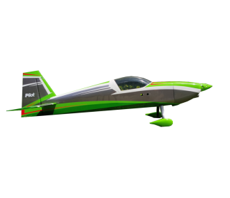 Kunstflugzeuge - Pilot RC - Slick 84 - (ca. 2.13 m) - Grün, Weiß, Schwarz - FLASH RC