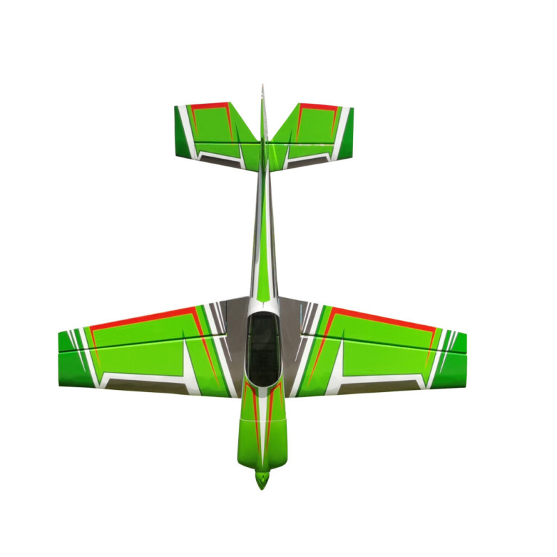 Aerobatic Plane - Pilot RC - Slick 84 - (approx 2.13 m) - Green, White, Black - FLASH RC