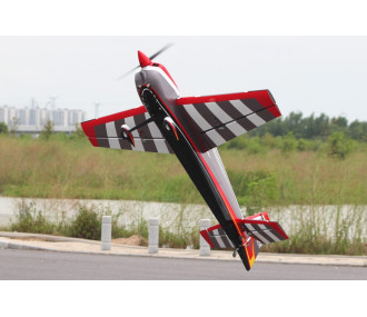 Kunstflugzeuge - Pilot RC - Slick 84 - (ca. 2.13 m) - Rot, Grau, Weiß - FLASH RC 2