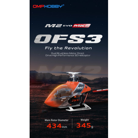 Hélicoptère OMP Hobby M2 EVO MKII - Blanc - FLASH RC