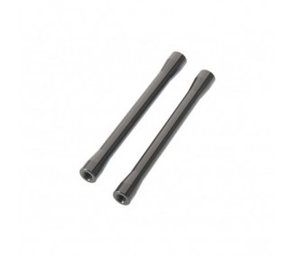 RC Car Parts - AXIAL AX31421 Threaded Alum Link 7.5x71mm Gray (2) - FLASH RC