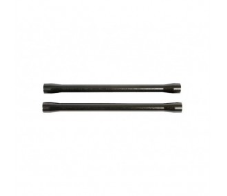 Ersatzteile RC-Cars - AXIAL AX31422 Threaded Alum Link 7.5x93mm Gray (2) - FLASH RC