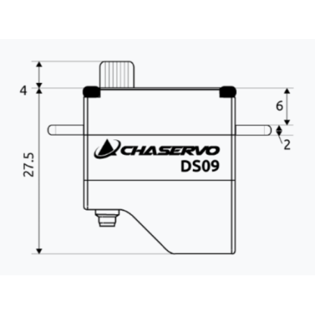 DS09 Servo digitale Chaservo MICRO (9 mm 9 kg)