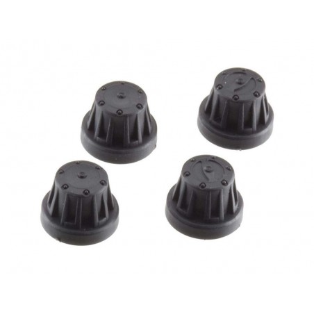 Ersatzteile RC-Cars - AXIAL AX8079 Hub Cover Set Black (4) - FLASH RC