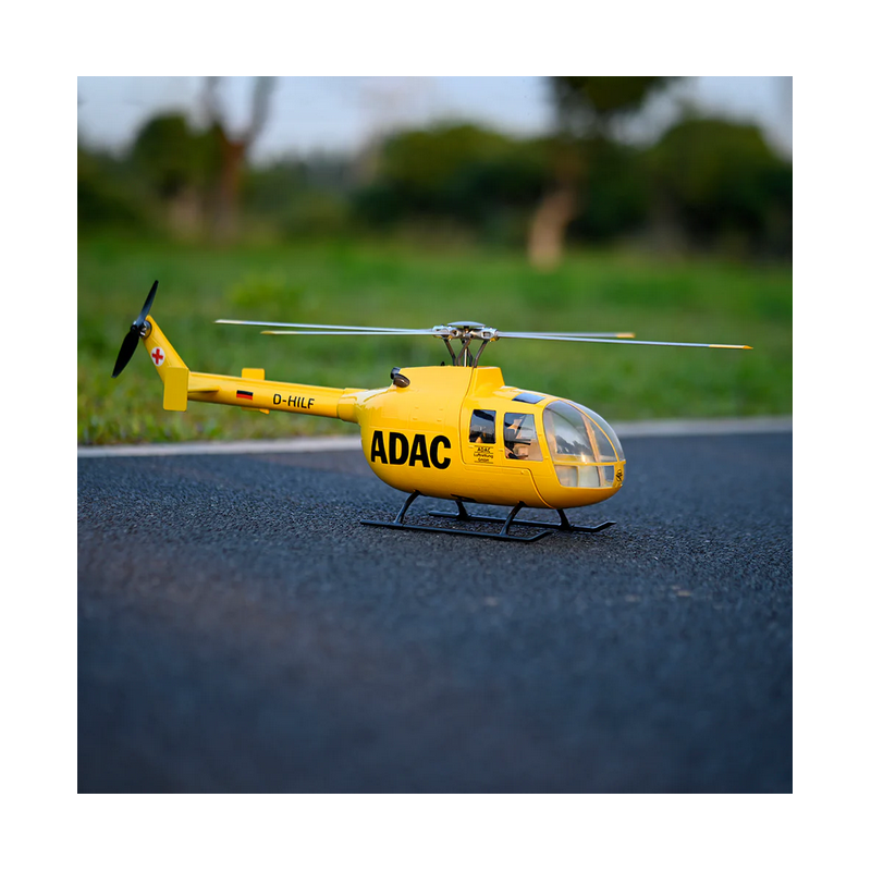 Flywing BO-105 - ADAC - GPS - Elicottero RC Taglia 450L Giallo - RTF