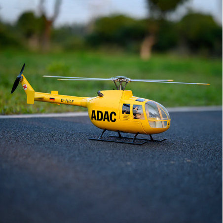 Flywing BO-105 - ADAC - GPS - Elicottero RC Taglia 450L Giallo - RTF
