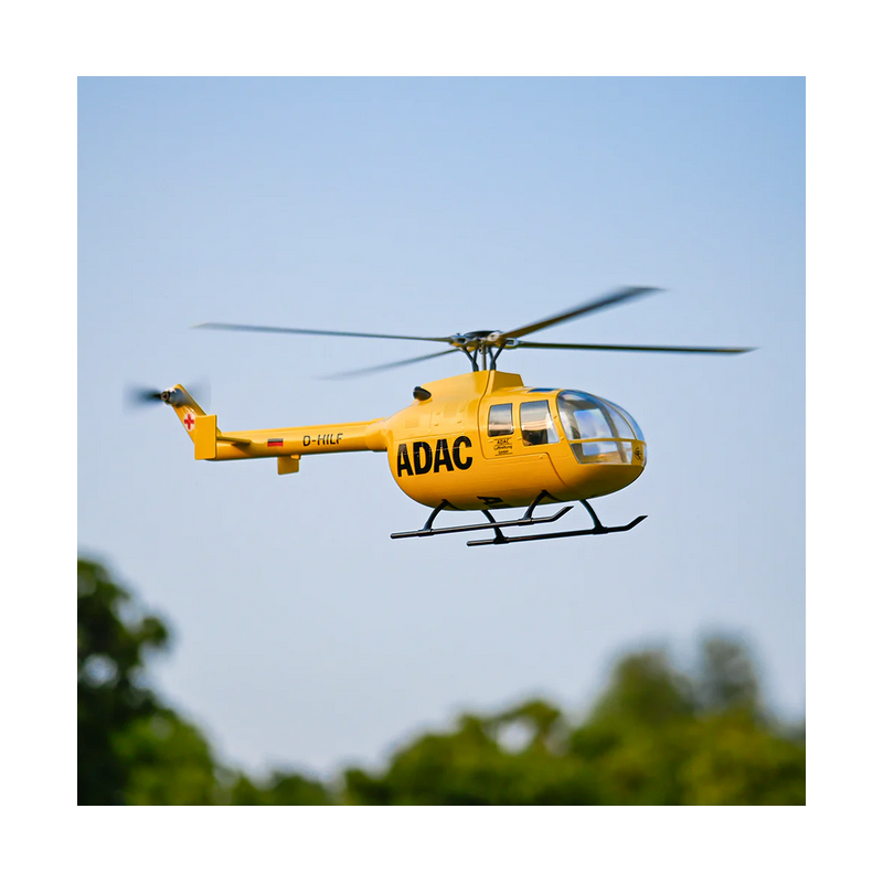 Flywing BO-105 - ADAC - GPS - Elicottero RC Taglia 450L Giallo - RTF