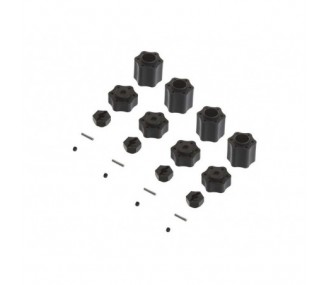 Ersatzteile RC-Cars - AXIAL AX31074 Hex Hub Conv Set (12mm)(4pcs) 9026/Wraith - FLASH RC